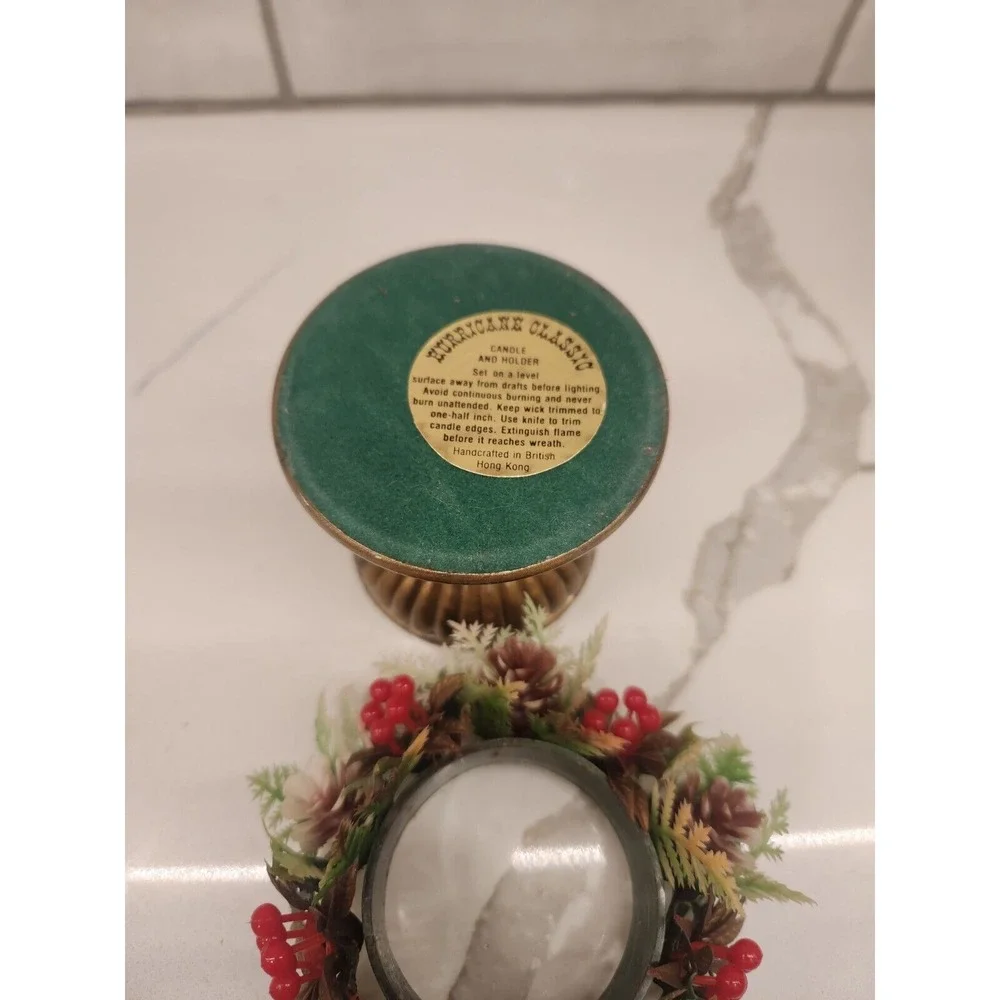 1978 Red‎ Hurricane Classic Christmas Candle 8